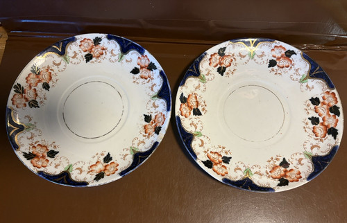 Vintage pair english floral - pair,