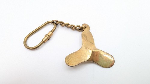 Vintage brass ship propeller - brass,