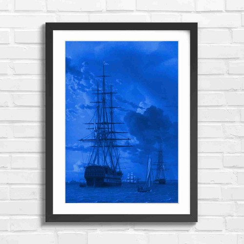 Grand vintage sailing ship - grand,