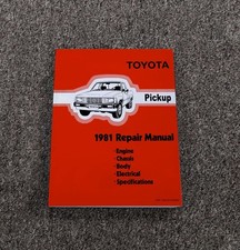 1981 Toyota Pickup Truck Shop Service Repair Manual SR5 Deluxe LB SB 2.4L 4WD