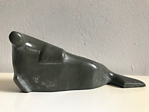 Vintage inuit carved argillite - vintage,