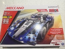 Meccano Supercar 25-in-1 Motorized Set (18211). Instructions & Tools Included