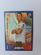 Match Attax Cristiano Ronaldo Gold Limited Edition Champions League 2017- 2018