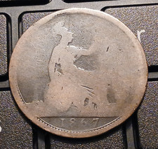 1867 Victoria One Penny