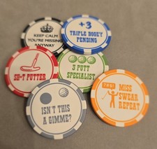 Novelty Poker Chip Golf Ball