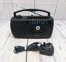 Radio Cassette Player Retro FM Wireless Steepletone Model SCR209
