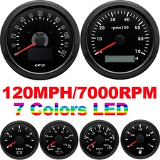 6 Gauge Set Black GPS