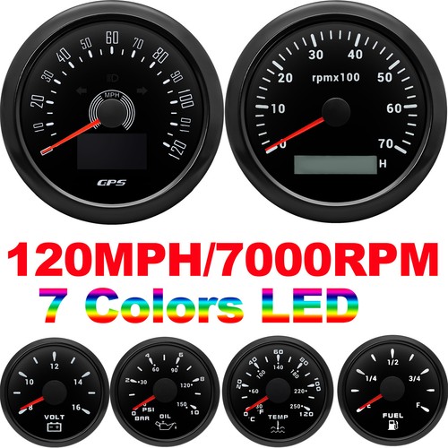 Gauge set black gps - set,