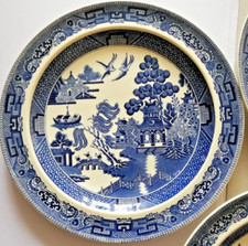 Willow pattern plate antique - willow,