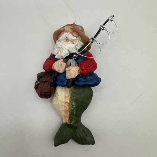 Santa with fish - fish, tail