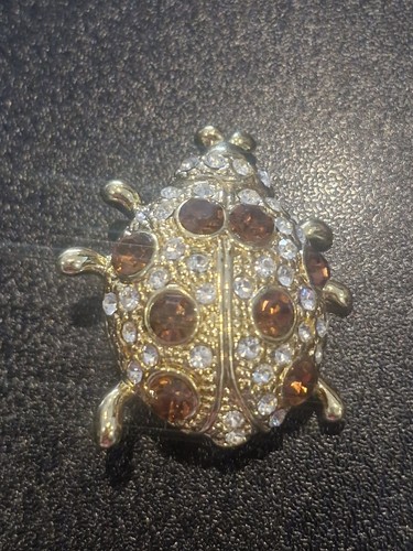 Ladybug figural brooch vintage - ladybug,