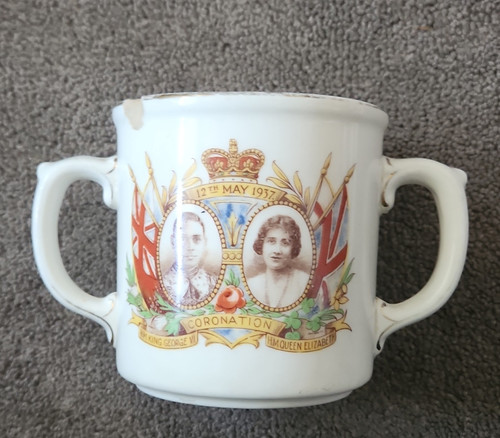 Kent 1937 coronation mug 12th - coronation,