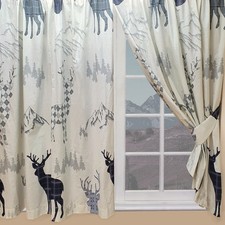 Highland Stag Curtains Pair