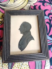 19th C Silhouette Portrait Of