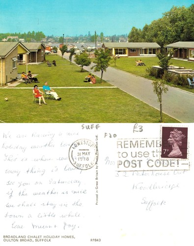 Vintage postcard broadland - vintage,