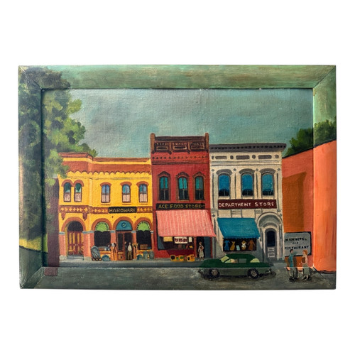 Antique folk art downtown - antique,