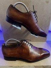 Santoni Brown Leather Oxford