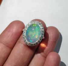 Natural Fire Opal Ring