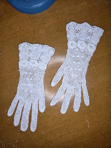 Victorian wedding gloves with - victorian,