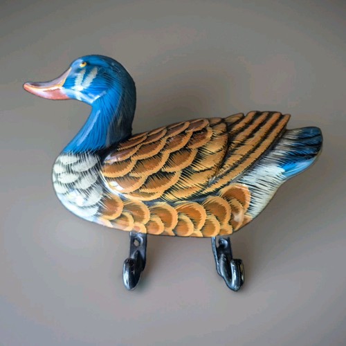 Vintage ceramic mallard duck - vintage,