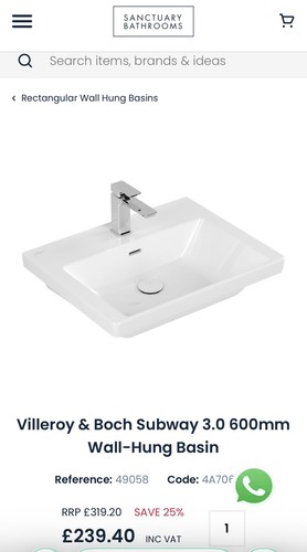Villeroy boch wall hung - boch,