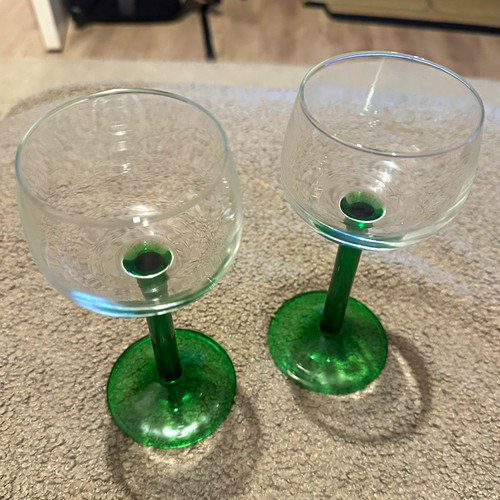 Vintage luminarc french green - vintage,