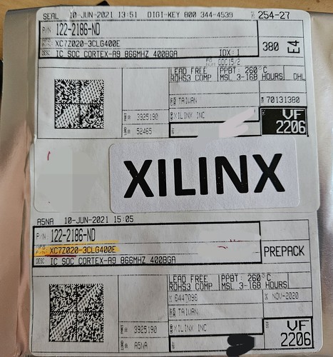 Xilinx xc7z020 3clg400e brand - xilinx, xc7z020-3clg400e