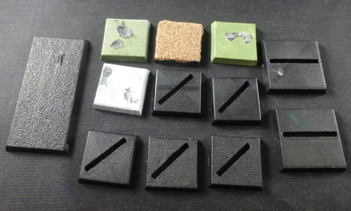 Square model bases - square, sizes