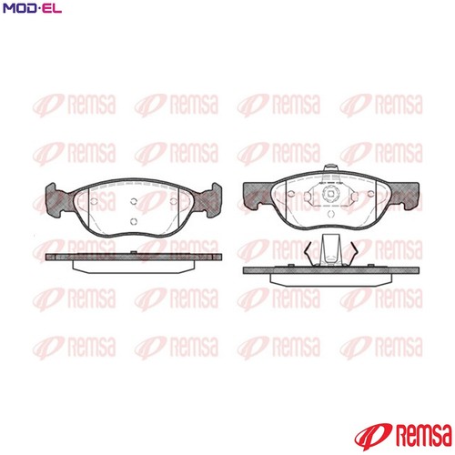 Brake pad set - pad,
