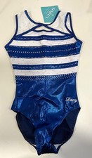 New Girls Gymnastic Darcy Leotard Size 36 ASM