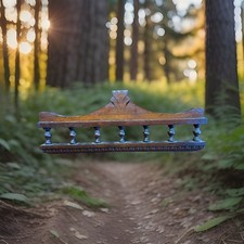 Architectural Salvage Carved Wooden Panel Pediment Vintage Repurpose Project