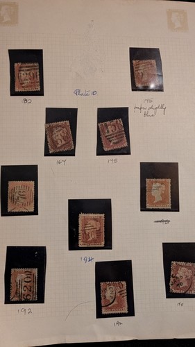 Various penny reds - penny, plates