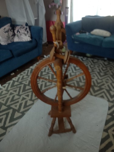 Antique russian spinning wheel - antique,