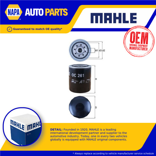 Oil filter oc261 mahle 2471400 - filter,