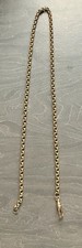 Heavy 17g Solid 9ct Rose Gold Antique Belcher Chain 5-7mm Wide 18 Inches