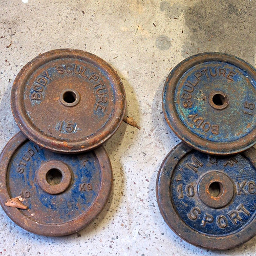 Metal plates 10kg - metal, 2x
