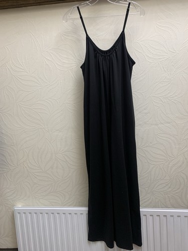 Black jumpsuit wide - leg, side