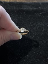 Swarovski Clear Attract Rose Gold Plated Engagement Cocktail Ring Size 52 (UK L)