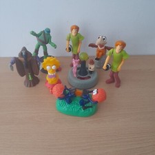 Retro Vintage Burger King Toy Bundle The Land Before Time, Ninja Turtle, Shaggy.