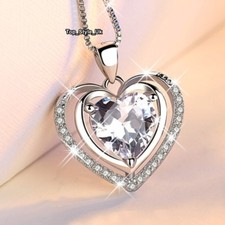 Sparkling Crystal Heart & 925