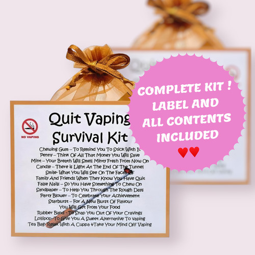 Quit vaping survival kit fun - quit,