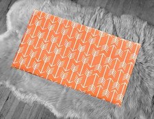 SALE IKEA Bankkamrat, Hemmahos, Stuva Bench Pad Cover Orange Arrow Print
