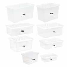 Clear plastic storage boxes - plastic,