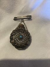 Antique Scent Bottle Brooch