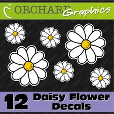 12 LRG Daisy Flower Car