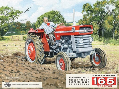 Jumbo metal sign massey - sign;,