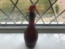 PORT  CRANBERRY GLASS BOTTLE