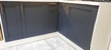 BLUE MODERN KITCHEN CUPBOARD DOORS