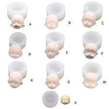3D Doll Face Silicone Mold