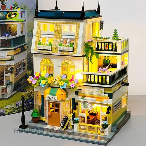 City coffee shop building - city,
